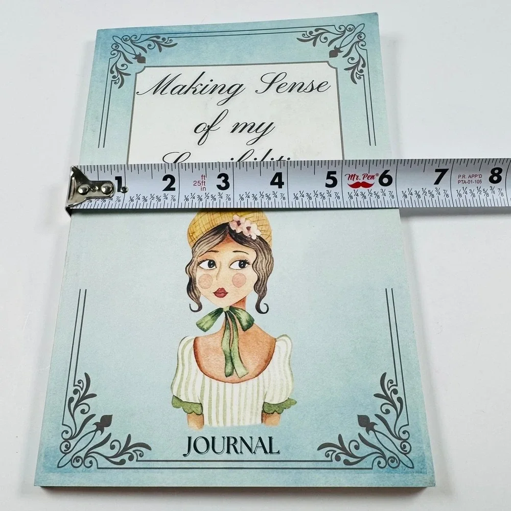 Jane Austen Inspired Journal Making Sense of my Sensibilities Lined Notebook 9x6